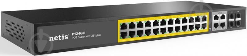 Комутатор Netis Ethernet P124GH - фото 3