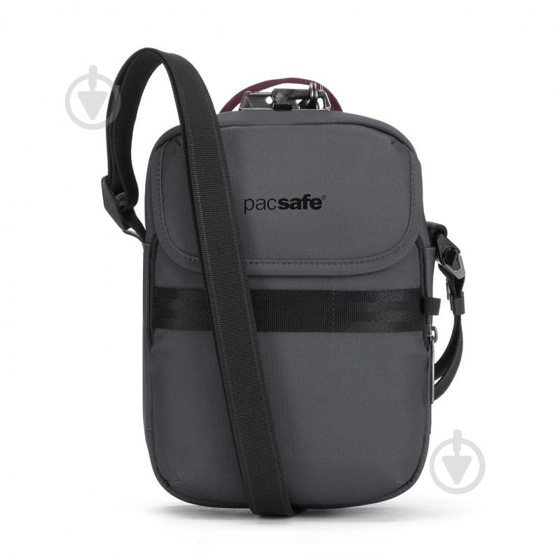 Сумка через плечо Pacsafe Metrosafe X Compact 3 л темно-сірий черный - фото 1 Сумка через плечо Pacsafe Metrosafe X Compact 3 л темно-сірий черный - фото 1