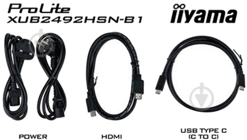 Монитор Iiyama ProLite 23,8" (XUB2492HSN-B1) - фото 11
