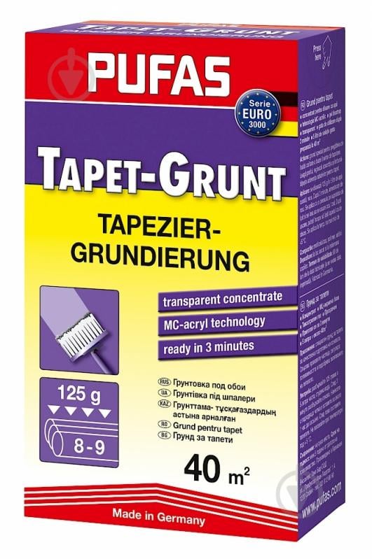 PUFAS Ґрунтівка під шпалери Tapet-Grunt 125 г - фото 1 PUFAS Ґрунтівка під шпалери Tapet-Grunt 125 г - фото 1