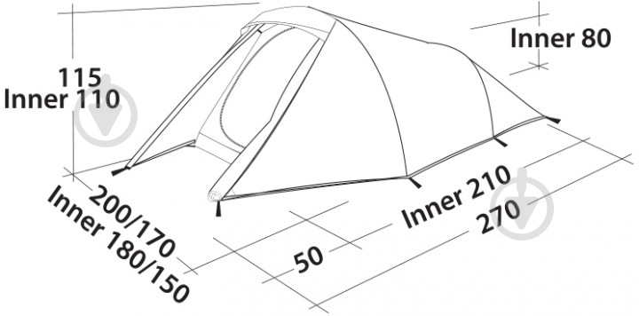 Палатка туристическая Easy Camp Energy 300 120353 - фото 8