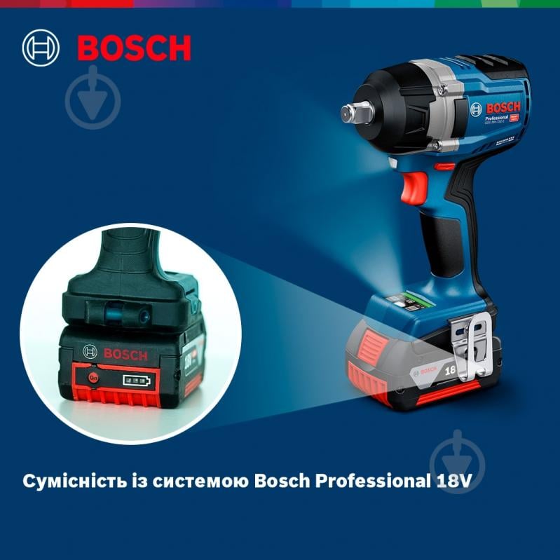 Гайковерт аккумуляторный Bosch Professional GDS 18V-750 C 750 Нм 06019L9002 - фото 11 Гайковерт аккумуляторный Bosch Professional GDS 18V-750 C 750 Нм 06019L9002 - фото 11