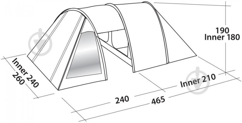 Палатка туристическая Easy Camp Energy 400 120356 - фото 3