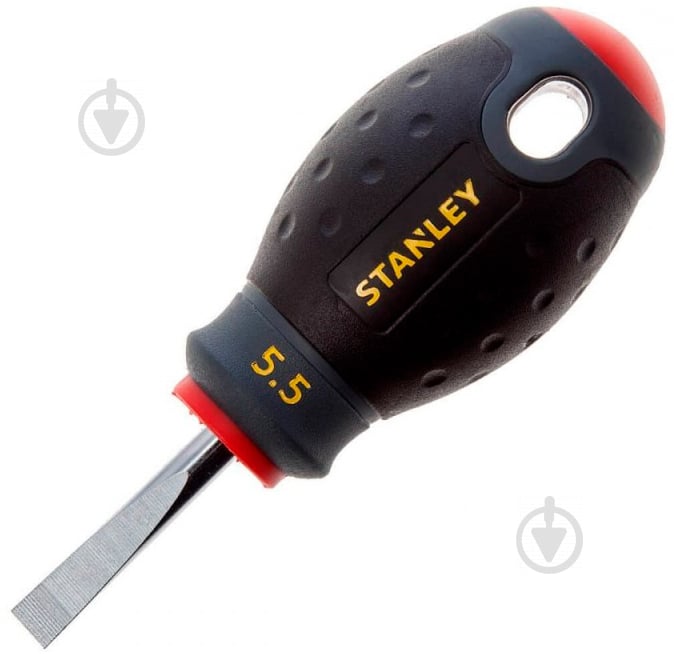 Отвертка Stanley "FatMax Stubby" : шлиц SL5,5 х 30 мм 0-65-400 - фото 1