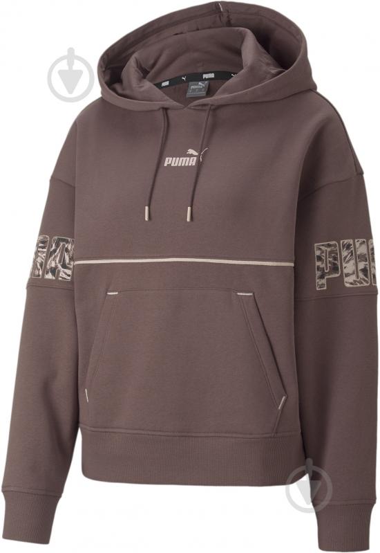 Джемпер Puma PUMA POWER SAFARI HOODIE FL 67175275 р.M сливовый - фото 1