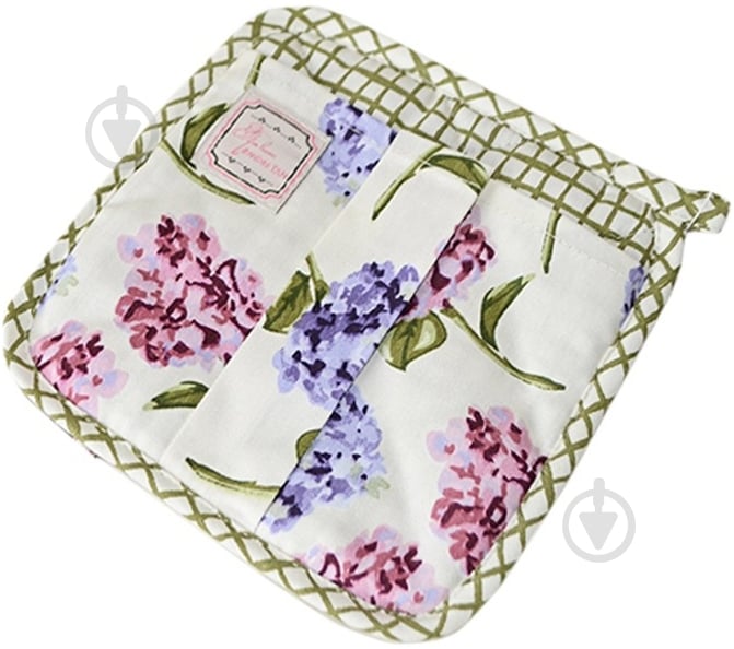 Прихватка Оливковая клетка 20x20 см оливковый Прованс - фото 1