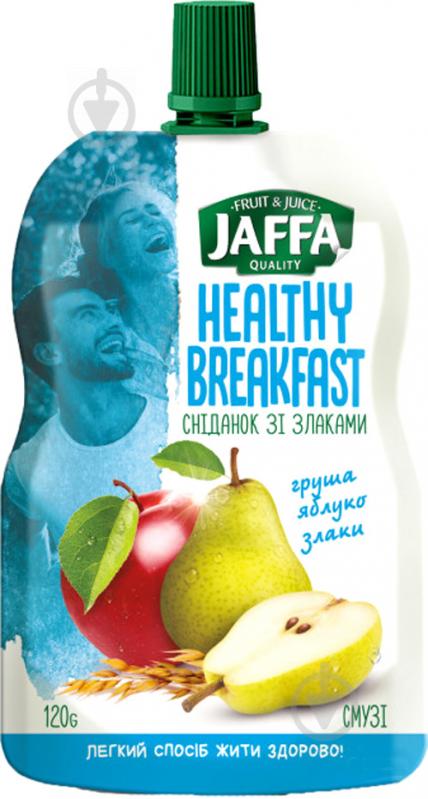 Смузі Jaffa Healthy Breakfast з груш та яблук перетертих зі злаками 120 г - фото 1