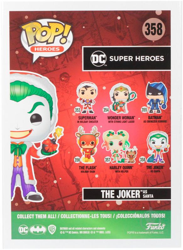 Фигурка Funko POP! DC: Holiday: Santa Joker (FUN2549678) - фото 6