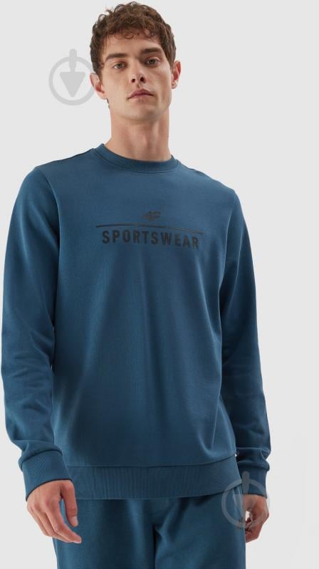 Свитшот 4F SWEATSHIRT M692 4FAW23TSWSM692-32S р.L синий - фото 4