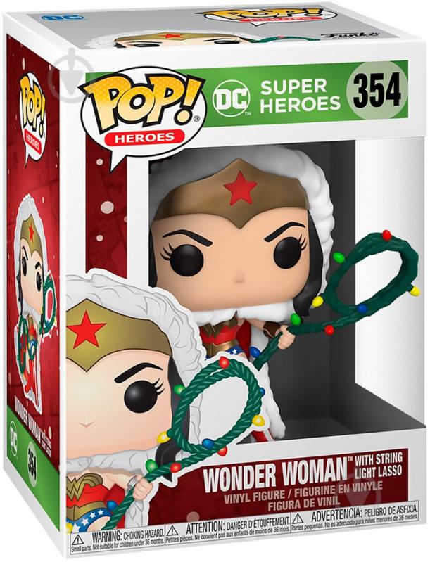 Фігурка Funko POP! DC: Holiday: Wonder Women with Lights Lasso (FUN2549681) - фото 2