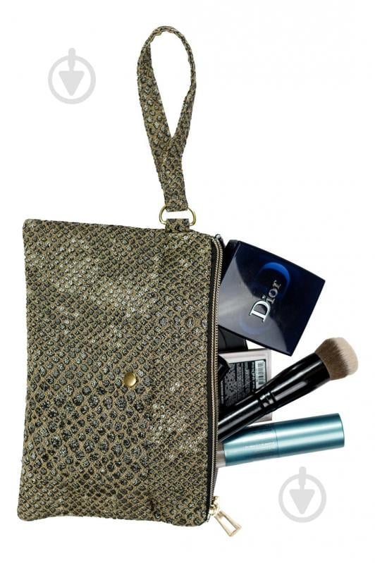 Косметичка ART KNIT PYTHON коричневая - фото 1