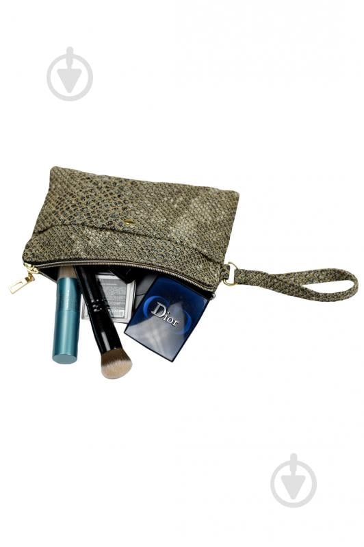 Косметичка ART KNIT PYTHON коричневая - фото 2