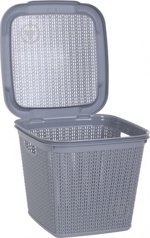Корзина для хранения Ucsan Plastik темно-серый темно-сірий 275x300x300 мм - фото 3