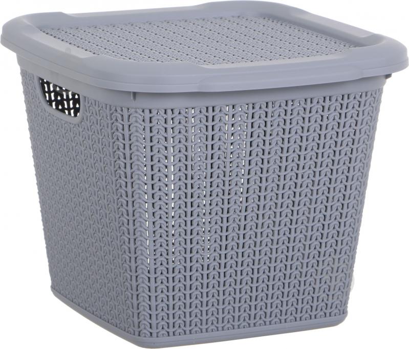 Корзина для хранения Ucsan Plastik темно-серый темно-сірий 275x300x300 мм - фото 1