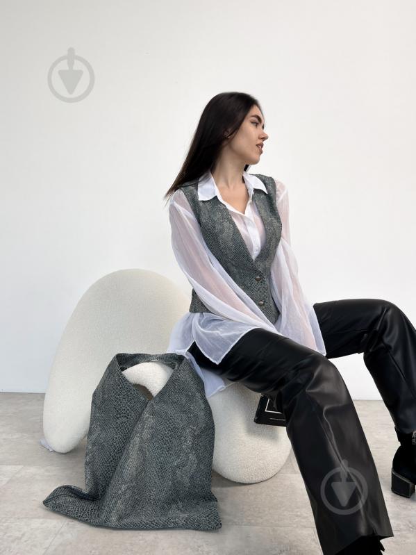 Сумка-шоппер PYTHON бирюзовый (travel bag) ART KNIT - фото 3