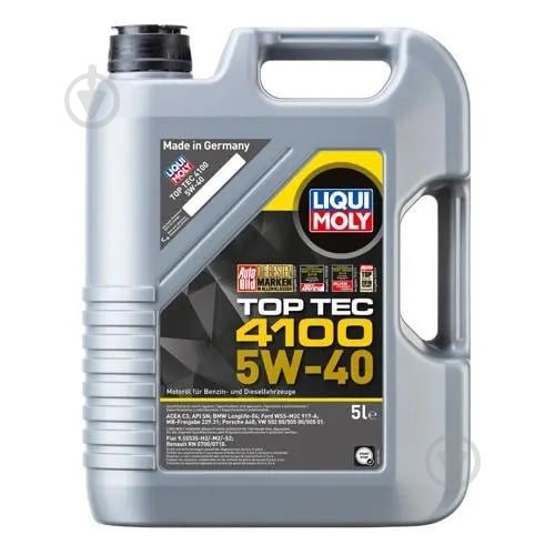 Моторное масло Liqui Moly Top Tec 4100 5W-40 5 л (7501) - фото 1