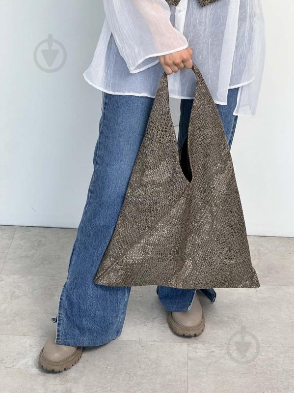 Сумка-шопер PYTHON коричневий (travel bag) ART KNIT - фото 1