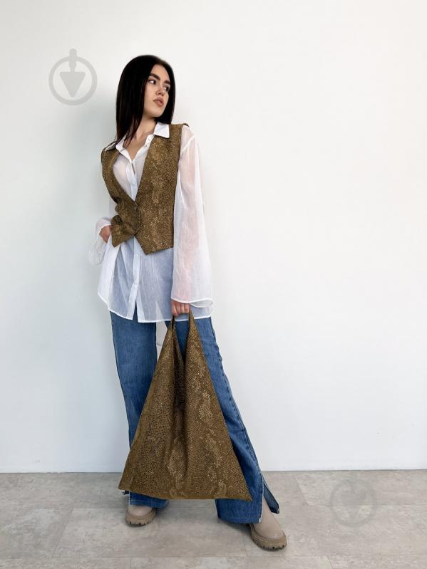 Сумка-шоппер Шопер PYTHON рыжий (travel bag) ART KNIT - фото 2 Сумка-шоппер Шопер PYTHON рыжий (travel bag) ART KNIT - фото 2