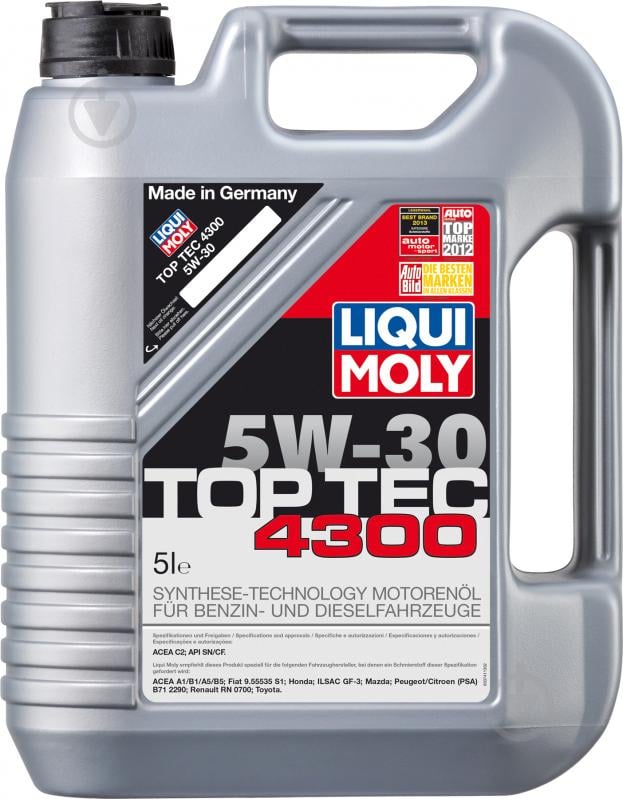 Моторне мастило Liqui Moly Top Tec 4300 5W-30 5 л (8031) - фото 1