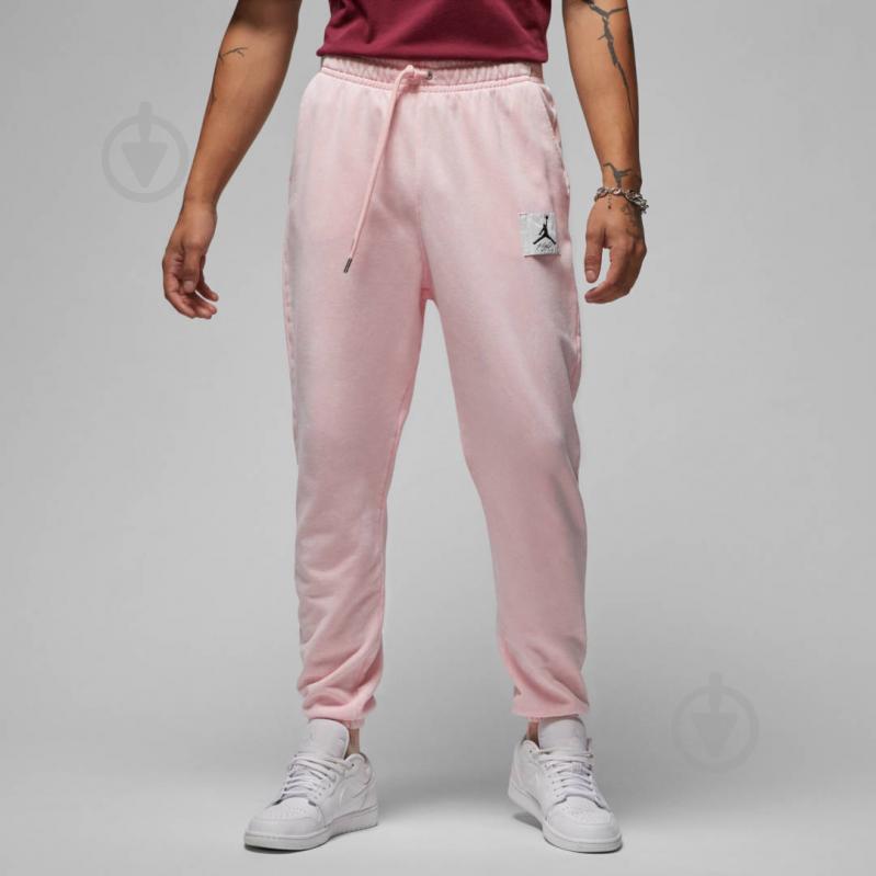 Штани Nike M J ESS STMT WASH FLC PANT DR3089-610 р. XL рожевий - фото 1