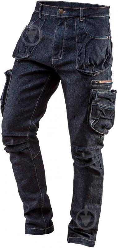 Штани робочі NEO tools Denim р. L 81-229 синій - фото 1