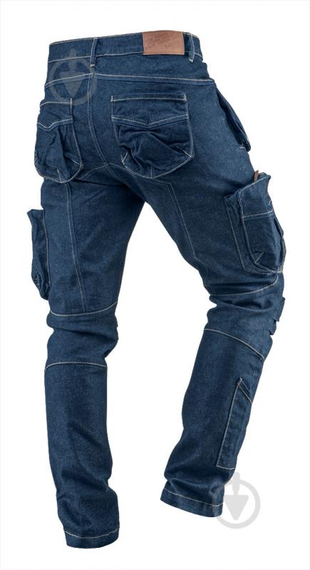 Штани робочі NEO tools Denim р. M 81-229 синій - фото 2