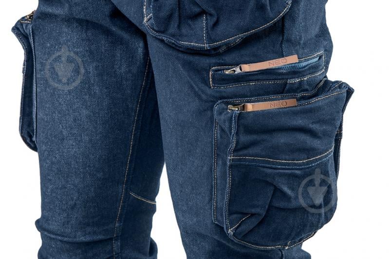 Штани робочі NEO tools Denim р. S 81-229 синій - фото 13