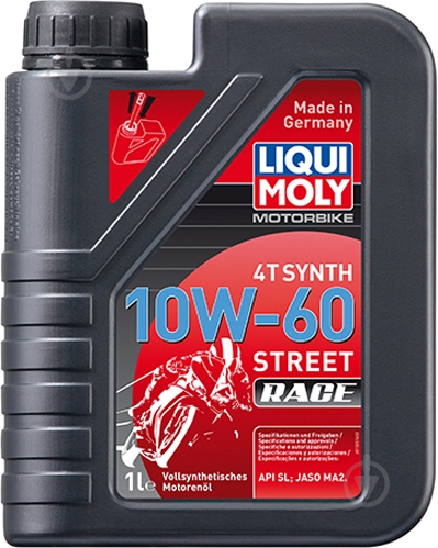 Моторне мастило Liqui Moly Motorbike 4T Street Race 10W-60 1 л (1525) - фото 1