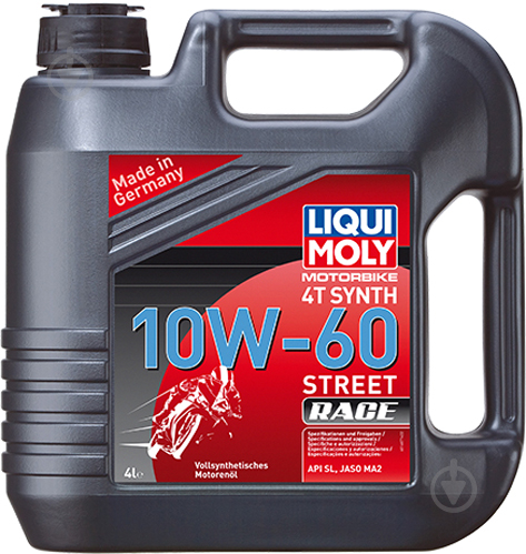 Моторне мастило Liqui Moly Motorbike 4T Street Race 10W-60 4 л (1687) - фото 1