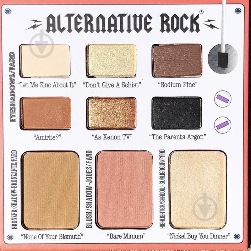 Палетка theBalm Alternative Rock V2 золотисто-бежевий 24 г - фото 2