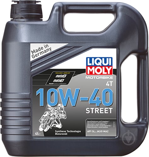 Моторное масло Liqui Moly Motorbike 4T Street 10W-40 4 л (7512) - фото 1