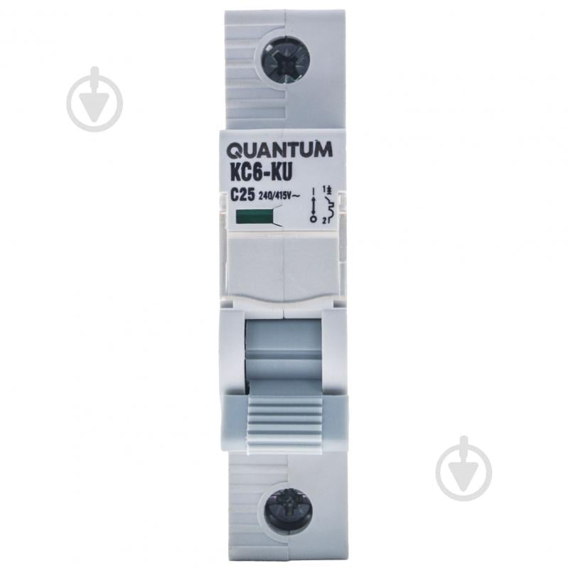 Автоматичний вимикач Quantum 2902 / KC6-K/ C/1P/25A-6k - фото 2