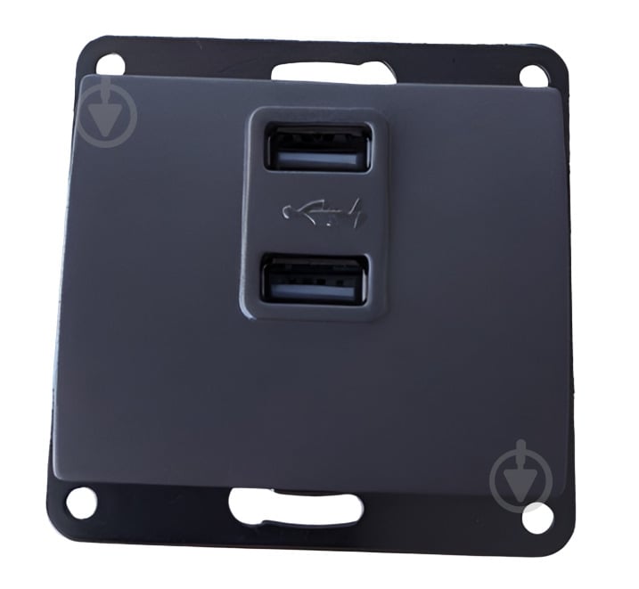 Розетка USB Siemens Iris IP20 черный коссо 5TG20253 AC - фото 1