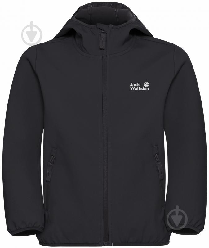 Кофта Jack Wolfskin FOURWINDS JACKET KIDS A61854_6000 р.140 черный - фото 1