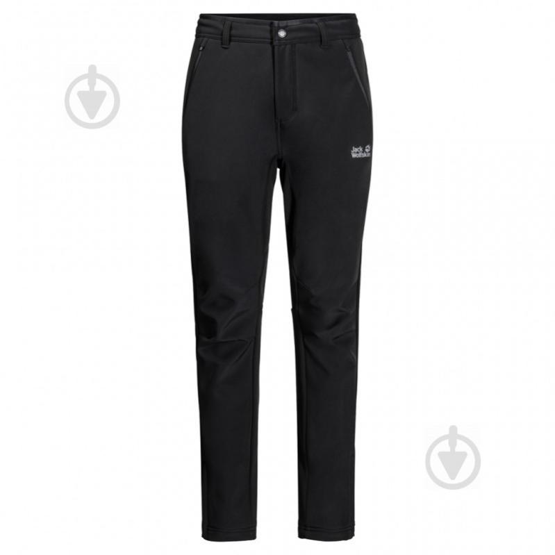 Штани Jack Wolfskin ZENON SOFTSHELL PANTS MEN 1505171-6000 р. 48 чорний - фото 1