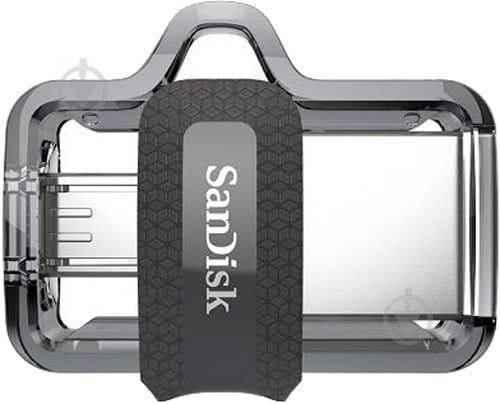 Флеш-память USB SanDisk 64 ГБ USB 3.0 / microUSB (OTG) grey (SDDD3-064G-G46) - фото 1