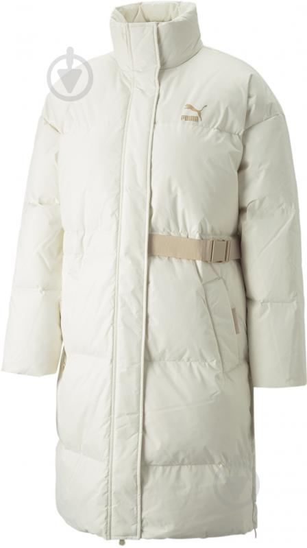 Куртка женская зимняя Puma DOWN COAT 53558365 р.M бежевая - фото 1