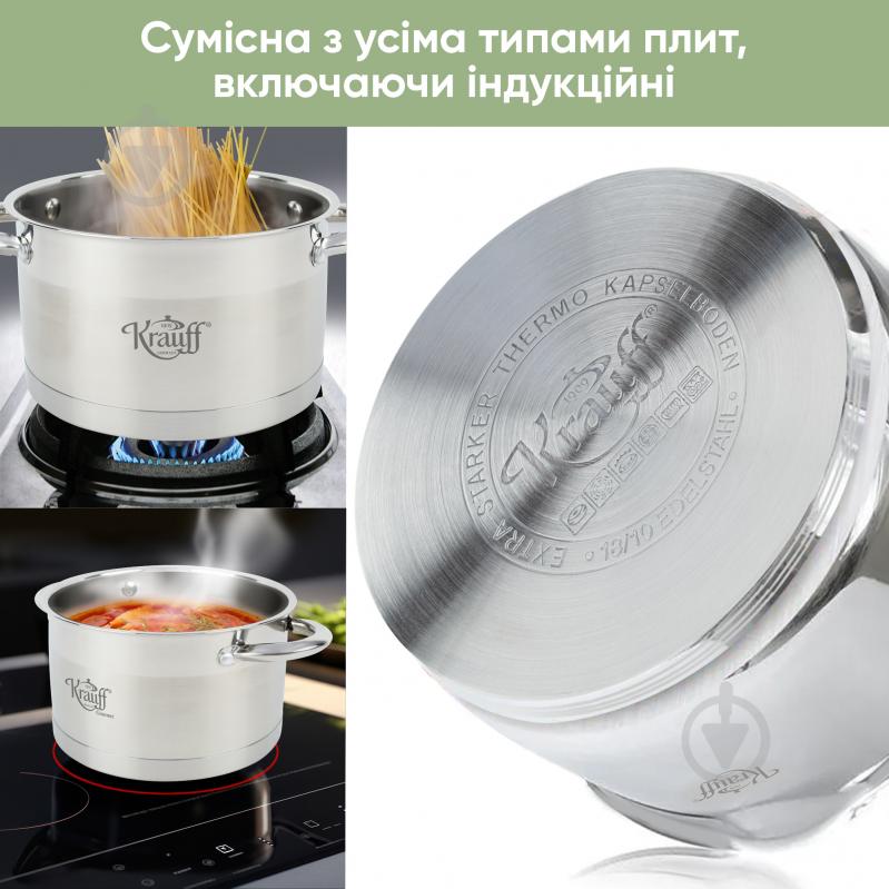 Каструля зі скляною кришкою Originell 2,6 л 26-238-050 Krauff - фото 5