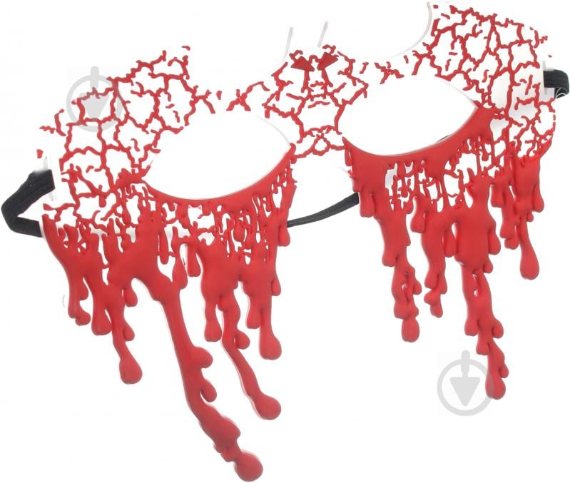 Маска карнавальна кров 20,5x16,5x0,5 см в асортименті - фото 2