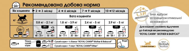 Корм сухий для кошенят Royal Canin Kitten British Shorthair 10 кг - фото 11