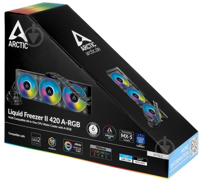 Система водяного охолодження Arctic Liquid Freezer II 420 A-RGB (ACFRE00109A) - фото 6