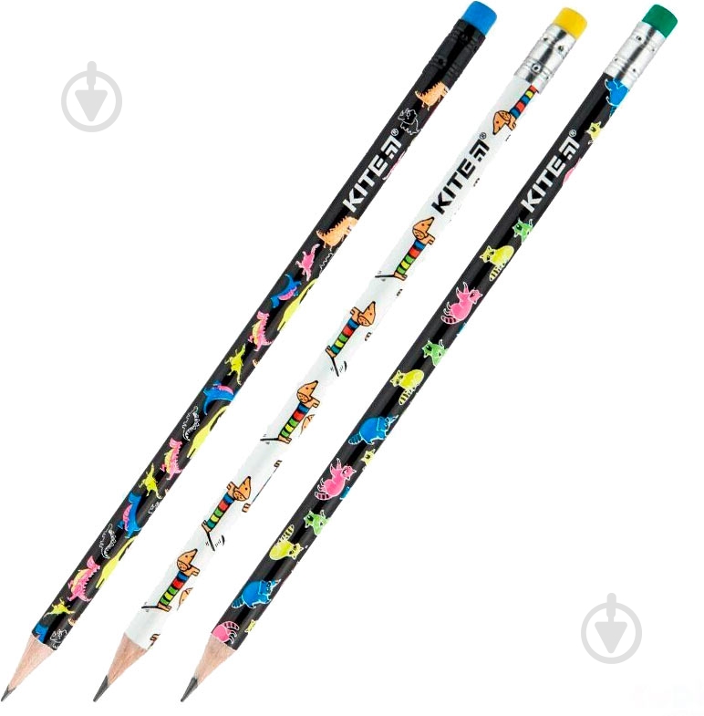 Карандаш графитный Pets в ассортименте KITE - фото 1