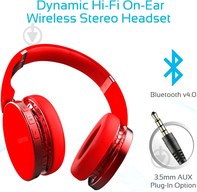 Наушники Promate Waves red - фото 2