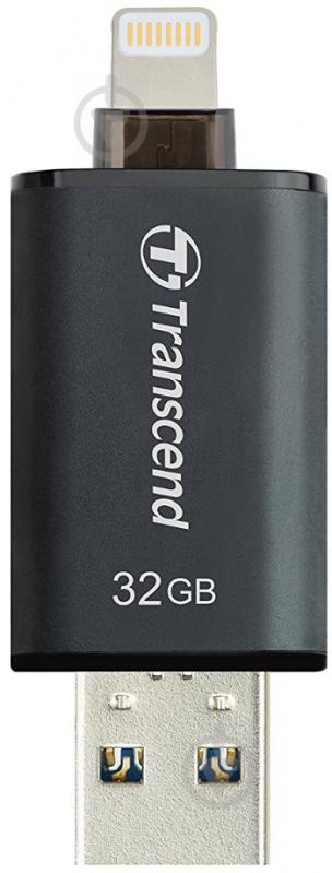 Флеш-пам'ять USB Transcend JetDrive Go 300 32 ГБ USB 3.1/Lightning black (TS32GJDG300K) - фото 3