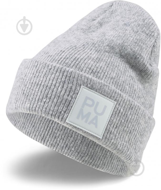 Шапка Puma INFUSE ARCHIVE BEANIE 2410602 р.one size серый - фото 1