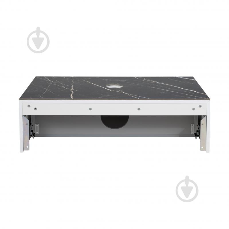 Тумба под умывальник Aqua Rodos MANHATTAN белый мат со столешницей керамогранит Namibia Black 100 см - фото 6 Тумба под умывальник Aqua Rodos MANHATTAN белый мат со столешницей керамогранит Namibia Black 100 см - фото 6