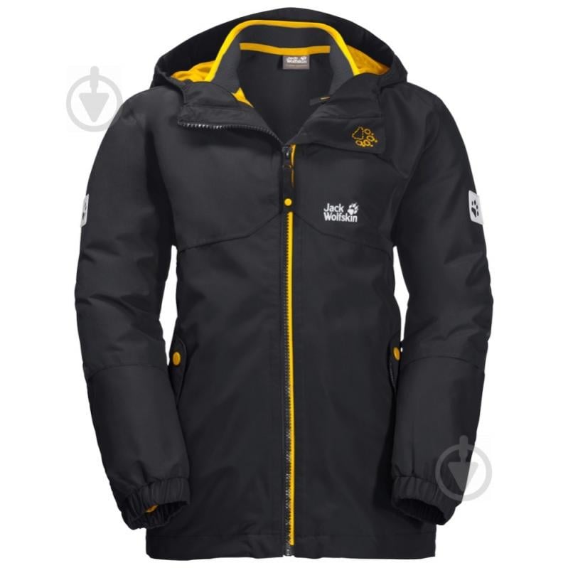 Куртка демисезонная Jack Wolfskin B Iceland 3in1 Jkt 1605254-6350 темно-серая - фото 2