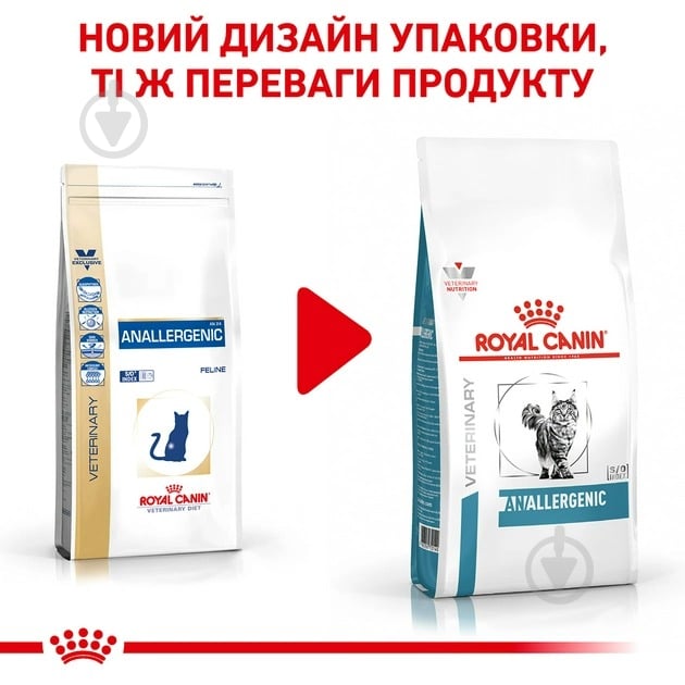 Корм сухий дієтичний для котів при небажаній реакції на корм Royal Canin Anallergenic рис, борошно з зернових культур 2 - фото 2