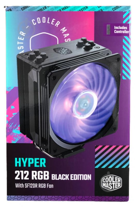 Процесорний кулер Cooler Master Hyper 212 RGB Black Edition (RR-212S-20PC-R2) - фото 7