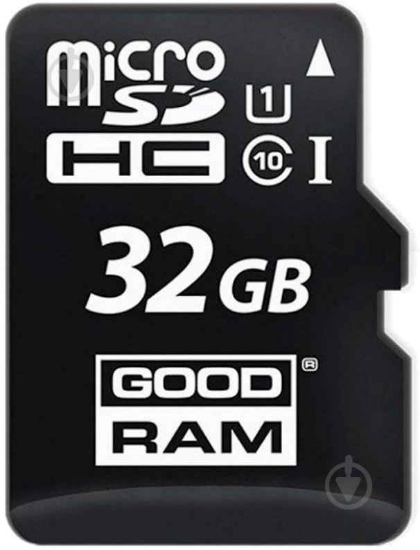 Карта памяти Goodram microSDHC 32GB Class 10 UHS I + adapter - фото 1